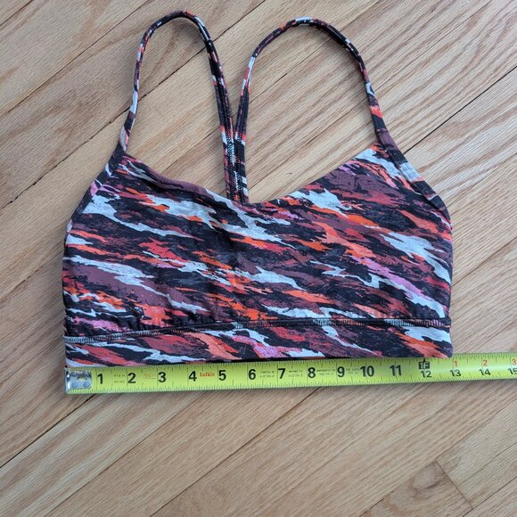 EUC Lululemon Lunar New Year Flow Y Nulu Bra size 6 Tiger Tide Smoky Red sports - Picture 10 of 10